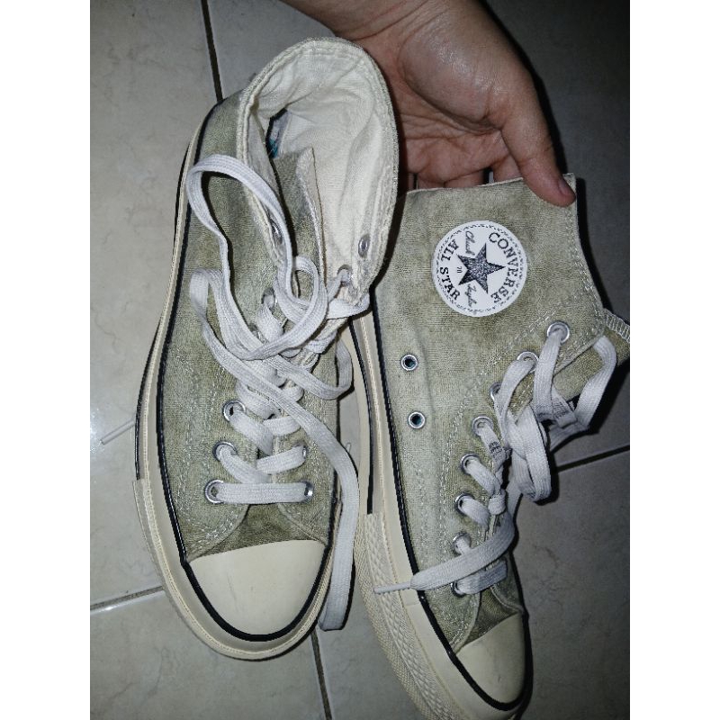 Sepatu converse unisex warna hijau mint size40
