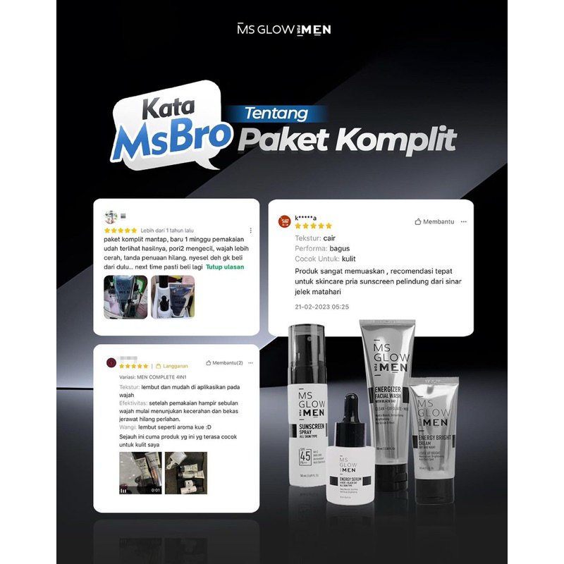 IK2 MS GLOW FOR MEN COMPLETE Free Pouch / SKINCARE PRIA