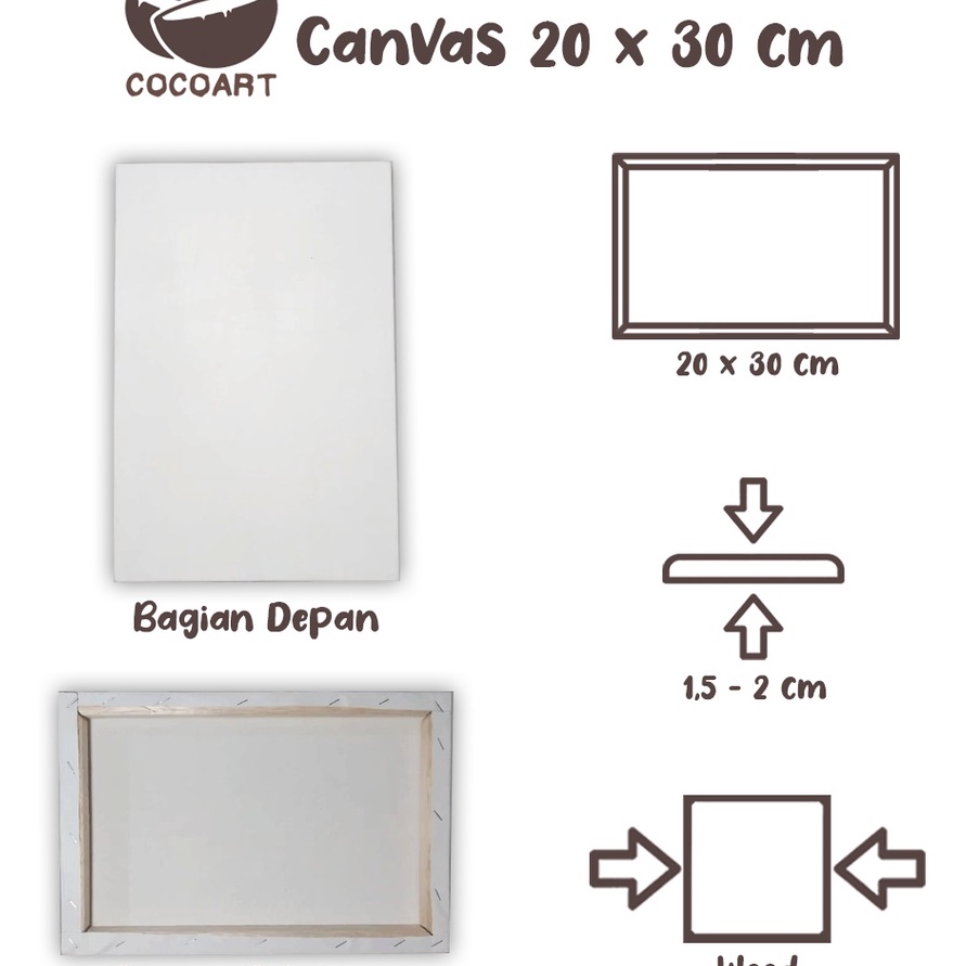 

HANYA DISINI PROMO Kanvas lukis spanram Kanvas Putih Cocoartid 2 x 3