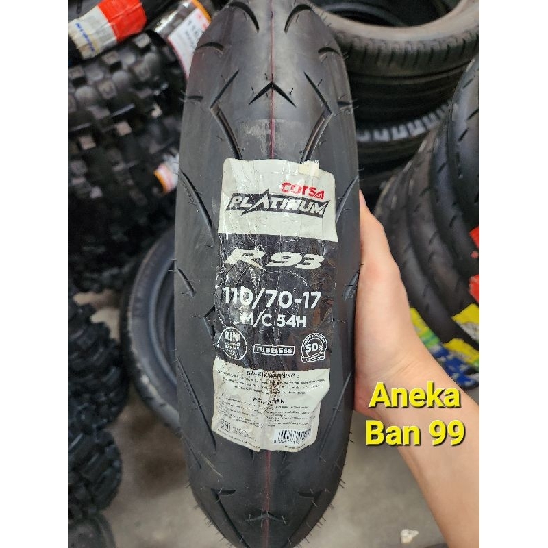 Ban Corsa Platinum 110/70-17 R93 Tubeless Soft Compound