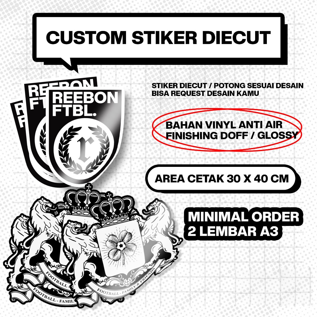 

STIKER DIECUT / POTONG SESUAI DESAIN A3