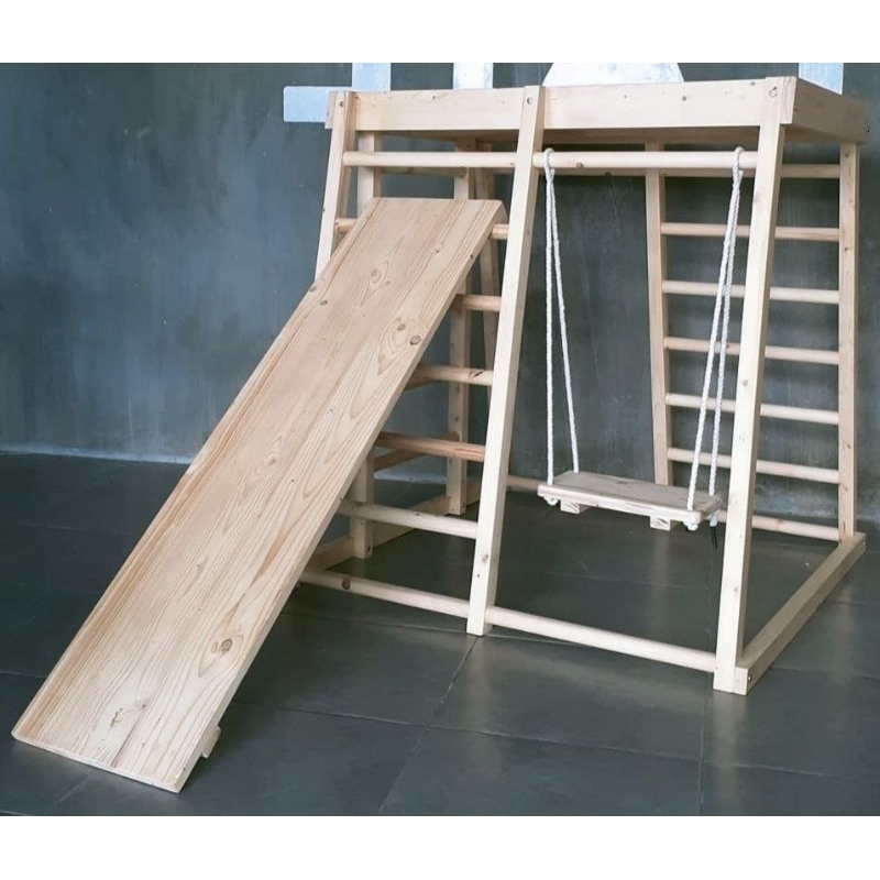 BRAKIASI/PANJAT TANGGA/MAINAN KETANGKASAN/MAINAN AYUNAN BAHAN KAYU JATI