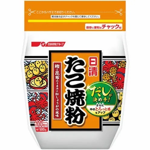 

Nissin Welna Takoyaki Mix 500gr - Tepung Instant Takoyaki Made In Japan