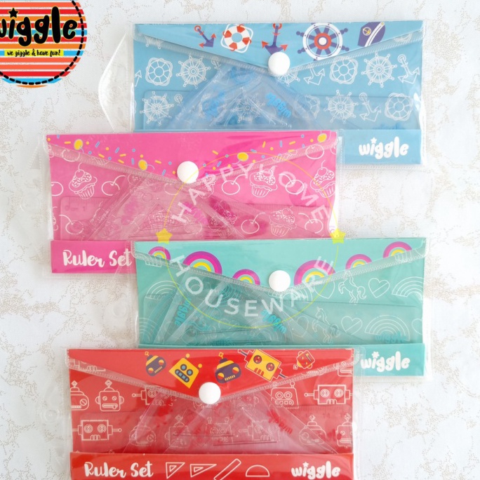

TREND PRODUCT WIGGLE RULLER PENGGARIS SET 4 PCS KOMPLIT 3 VARIAN MOTIF