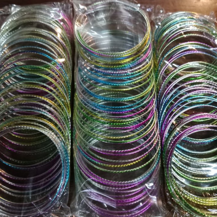 PROMO HARI INI 5 pcs gelang keroncong india warna warni