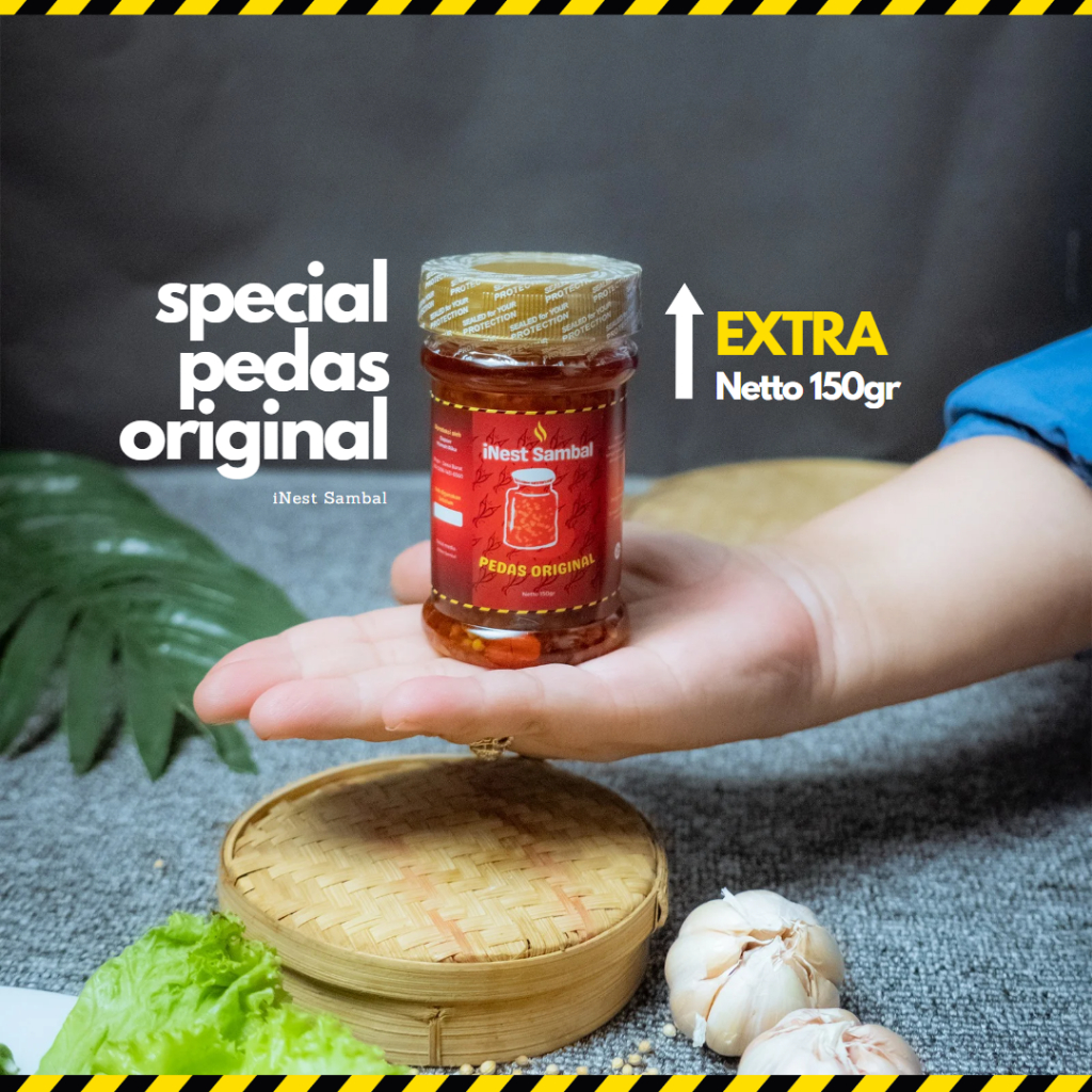 

Sambal Pedas Asli Original/Sambel Varian Original Pedas iNest Sambal