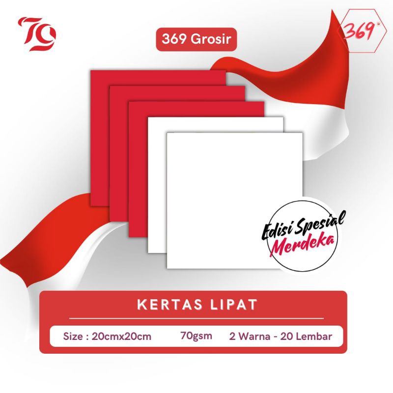 

Louay_Idstore 369 - Origami/Kertas Lipat Special Edition Warna Merah Putih 17 Agustus 1945 Versi