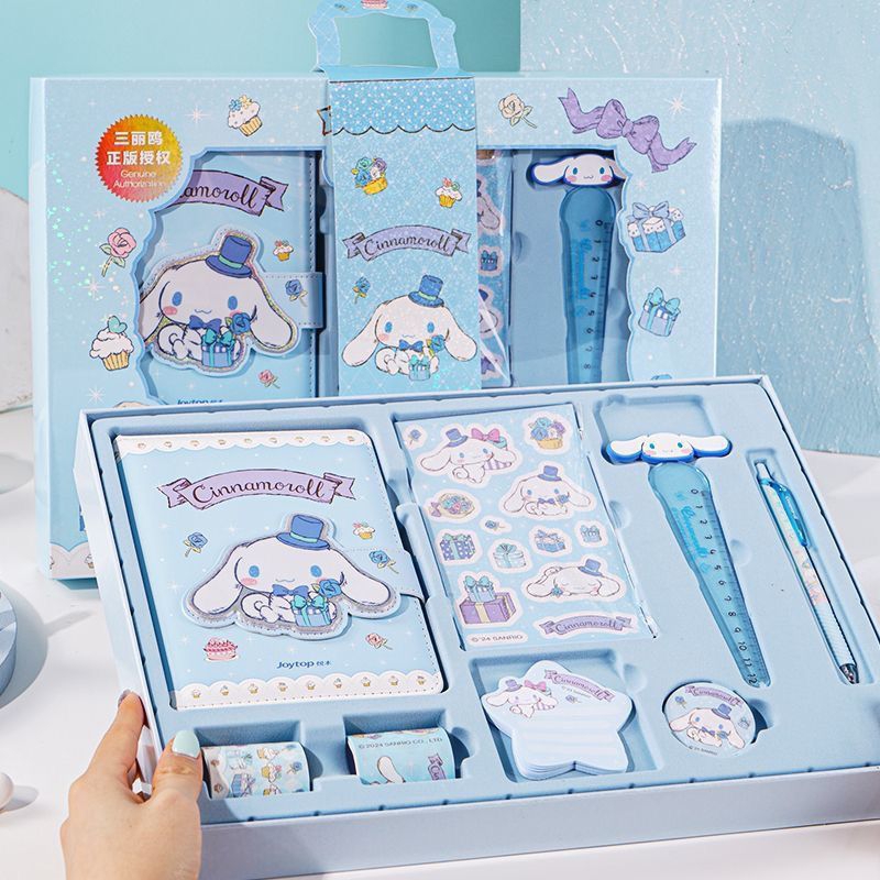 

[SANRIO] Joytop Gift Set Magnet Notebook 7in1 Paket Buku Tulis Jurnal Cinnamoroll Melody Kuromi Series