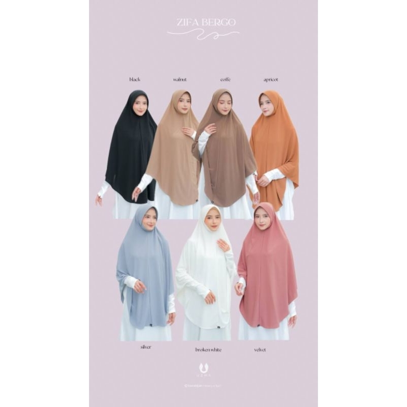 ZIFA BERGO JUMBO DAN STANDART // BERGO JERSEY UZMAHIJAB