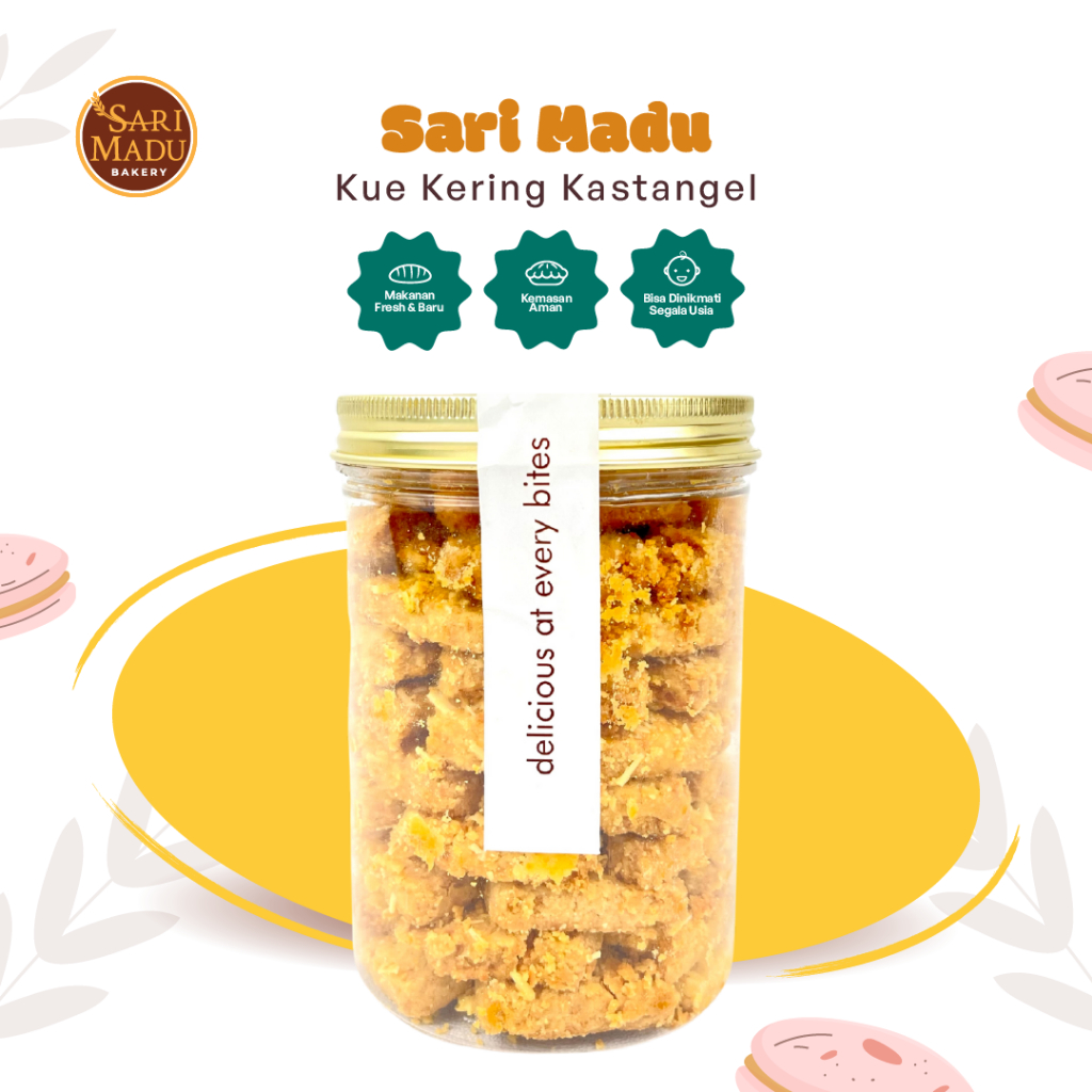 

Kastangel Kue Kering 6 Bulan Penyimpanan 500 Ml Khusus Kaltim By Sari Madu Bakery