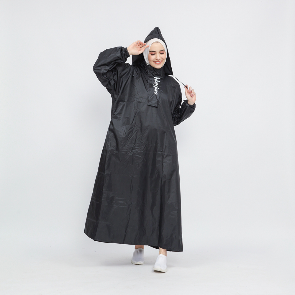 Mantel gamis wanita hijab muslimah / Jas hujan cewe cowo / Jas hujan gamis