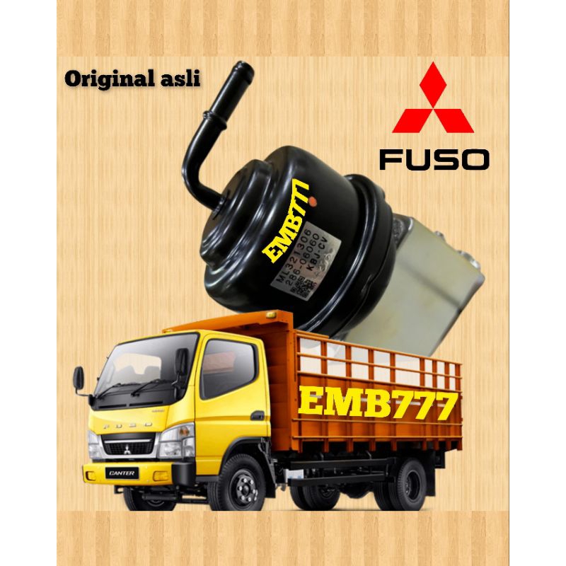 EXHAUST BRAKE POWER CHEMBER ASSY ORIGINAL MITSUBISHI CANTER  / RUMAH KARET REM ANGIN KOMPLIT PS125