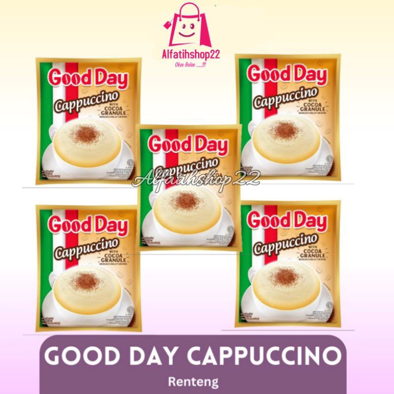 

Good Day Cappuccino per Renceng isi 10 Sachet - Kopi Good day with Cocoa Granule