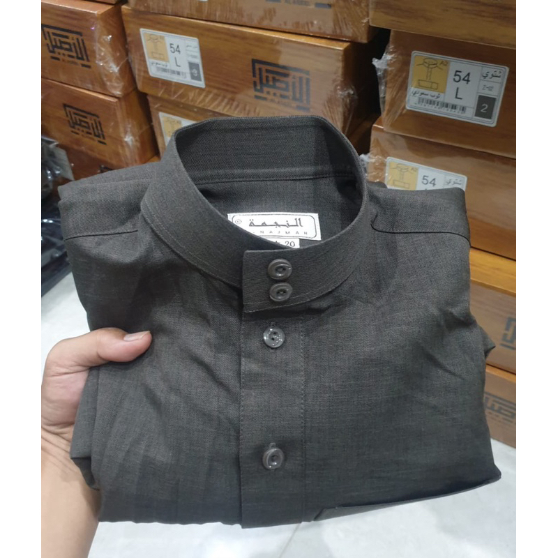 HOT DEALS Jubah Najmah Wol / Polyester Dewasa Thobe Almadini Jubah Saudi Rawat Al Safa Jubah Arab