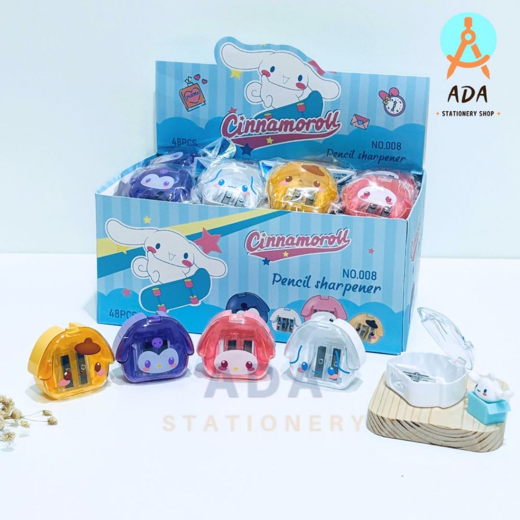 

(1pc) rautan 2 lubang kepala sanri o /008/sharpener/orotan/rautan lucu