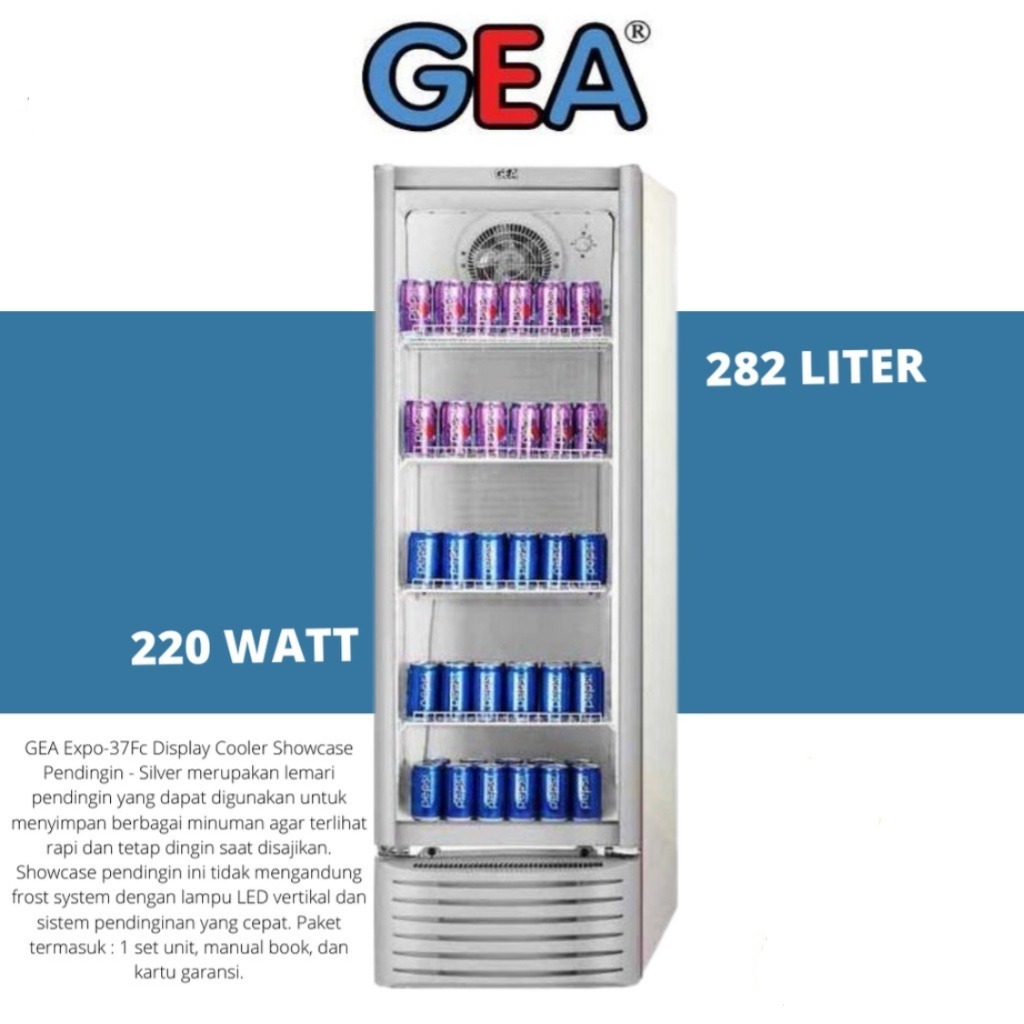 SHOWCASE GEA EXPO 37FC / GEA EXPO SHOWCASE DISPLAY COOLER EXPO 37FC [282 LITER]