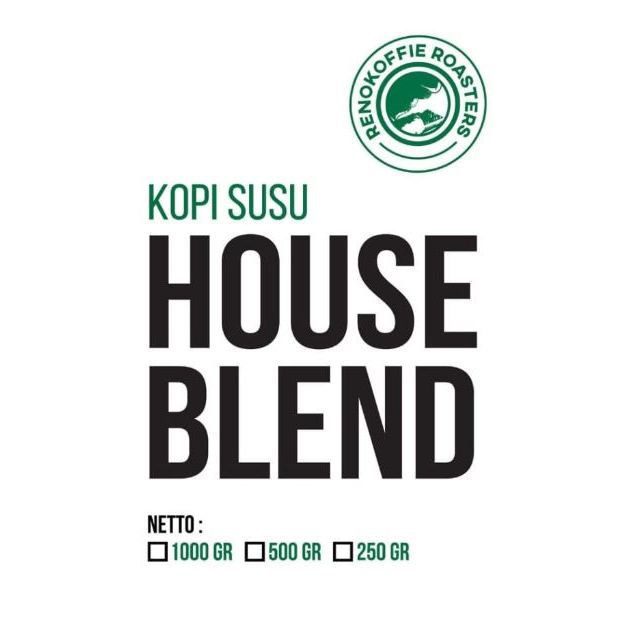 

Kopi susu House Blend 50 - 50 (Arabika : Robusta) 250gr