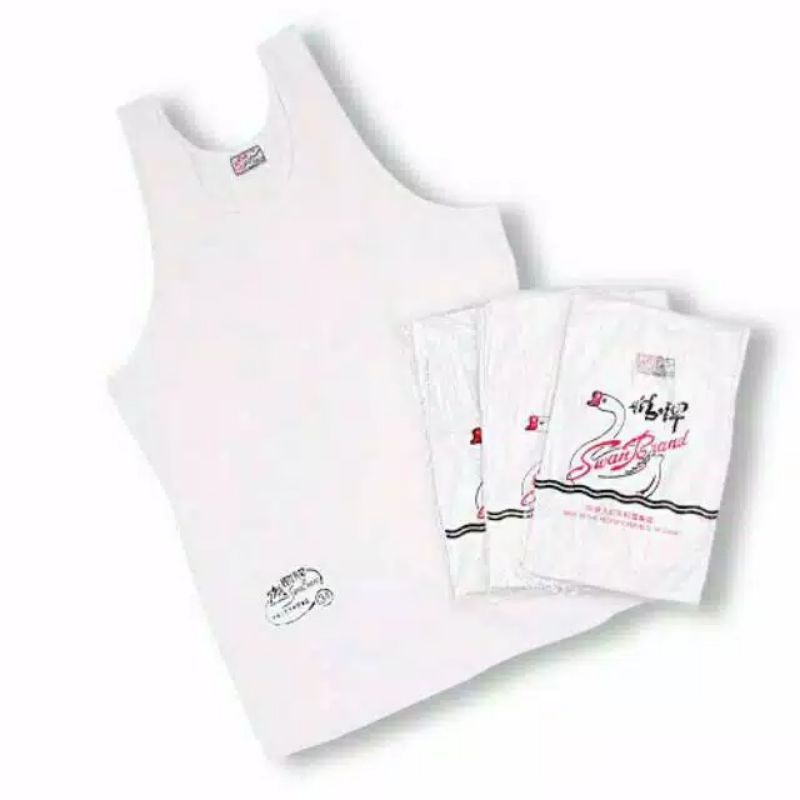 Kaos singlet /Kaos kutang merk SWAN buatan indonesia
