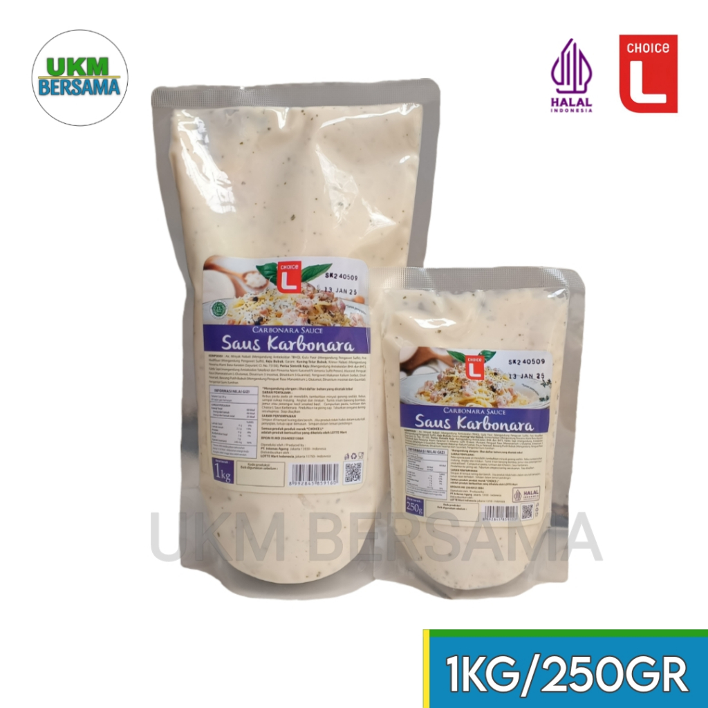 

Saus spageti pasta daging karbonara carbonara sauce real CARBONARA extra keju italia Lebih Kental Kualitas Keju Italia Halal dan BPOM