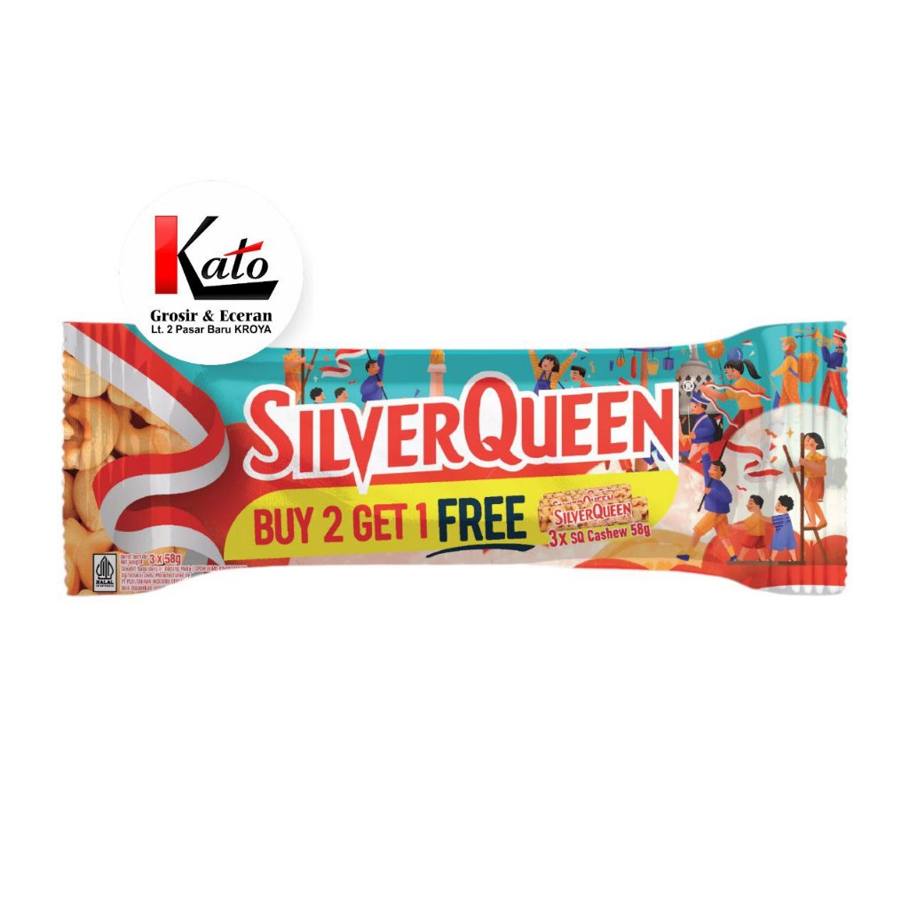 

SilverQueen Milk Chocolate 58g Beli 2 Gratis 1 - Special Package (isi 3)