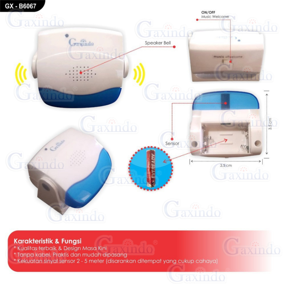 bel wireless, bel pintu wireless, bel pintu tanpa kabel, bel rumah wireless, bel pintu remote, bel p