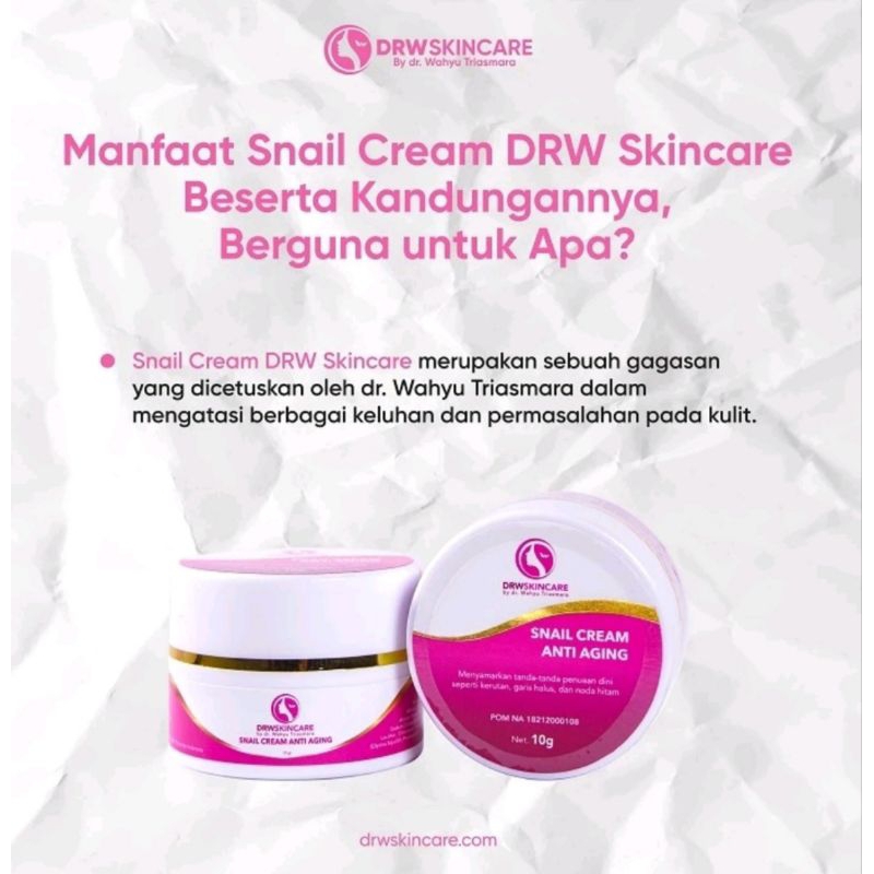 SNAIL CREAM ANTI AGING | DRW SKINCARE