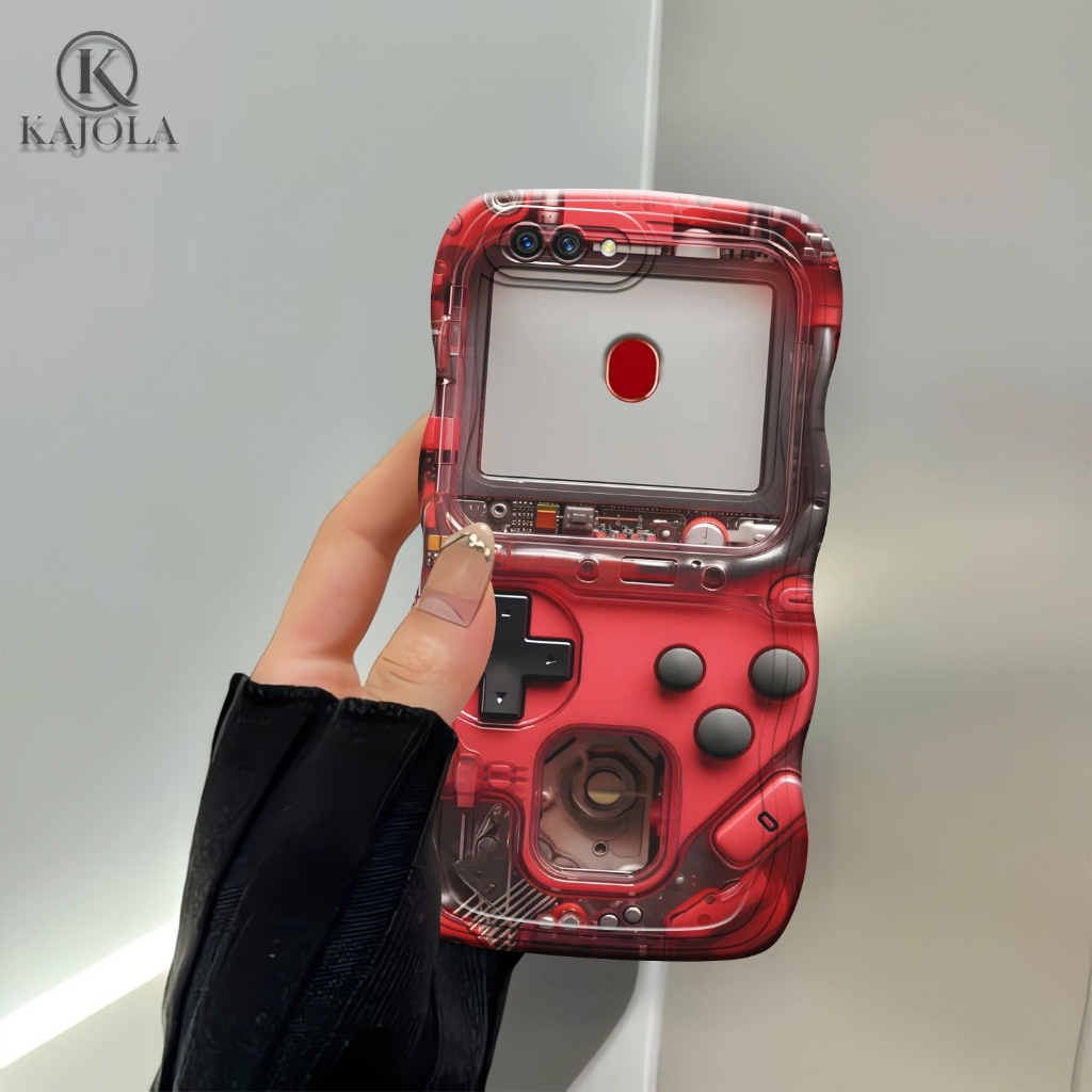 Case Gelombang Oppo A5S / A12 / A11K / A7 / F9 Motif Aesthetic Bahan Softcase silicon Lentur - Skin 