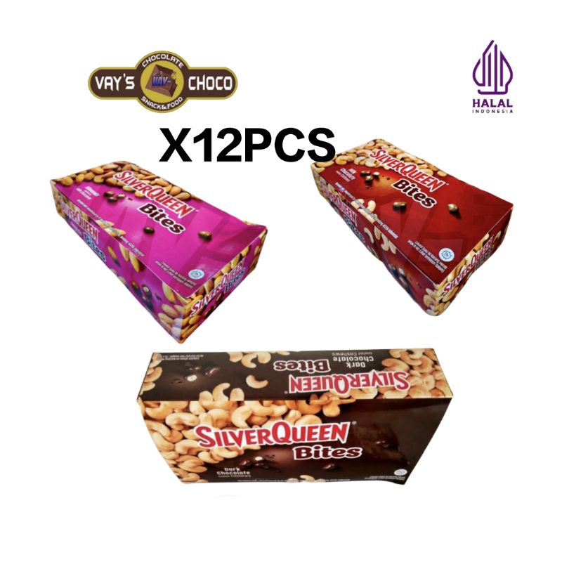 

SILVERQUEEN BITES 1BOK ISI 12PCS EXP TERBARU 2026