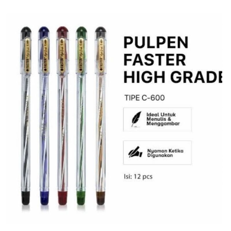 

RB (12 Pcs) Pen Faster C600/F6