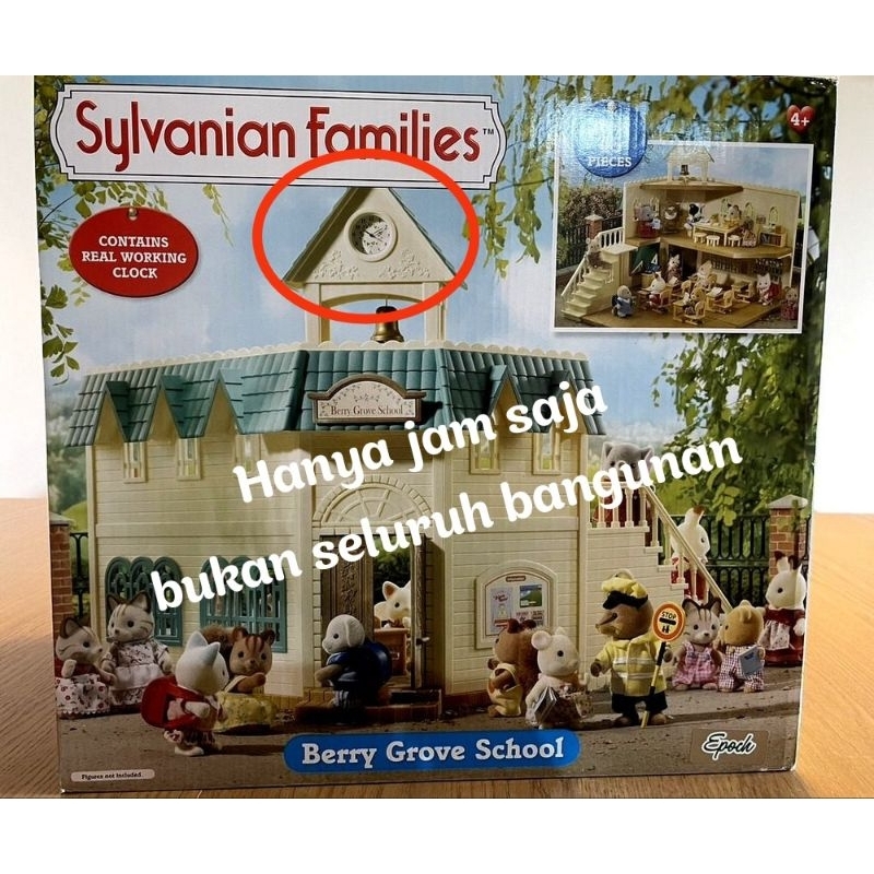 SALE Sylvanian Families School Clock Preloved (RARE ) -fashion-