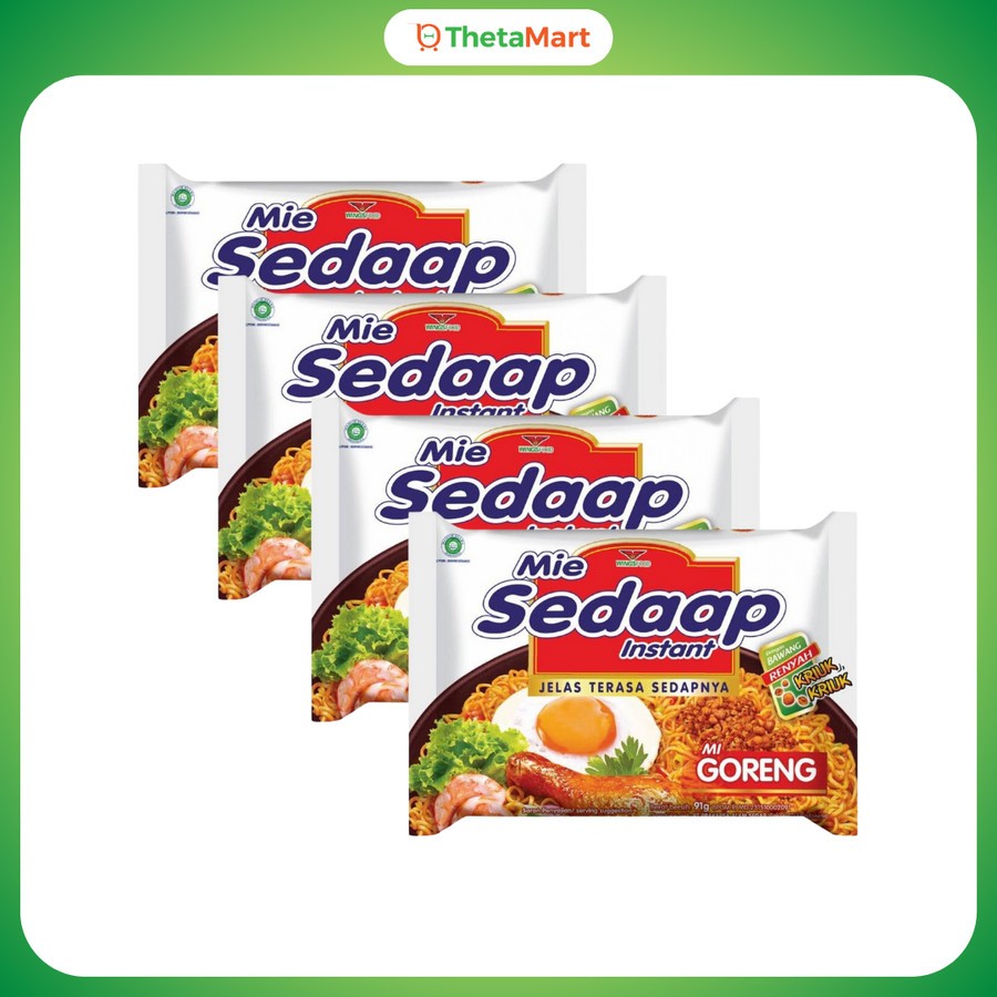

4 PCS MIE SEDAAP GORENG 90 GR