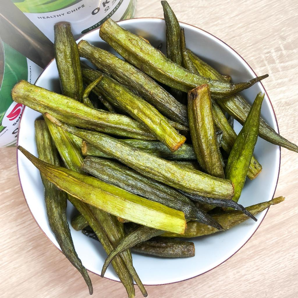 

2Xbtygneal Sakha Snack ) Keripik Okra Premium 1000 Ml I Keripik Sayur Buah Premium