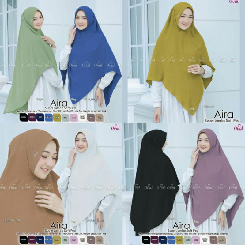 SALE WARNA DEEP MOCCA NO RIJEK aira bergo jumbo