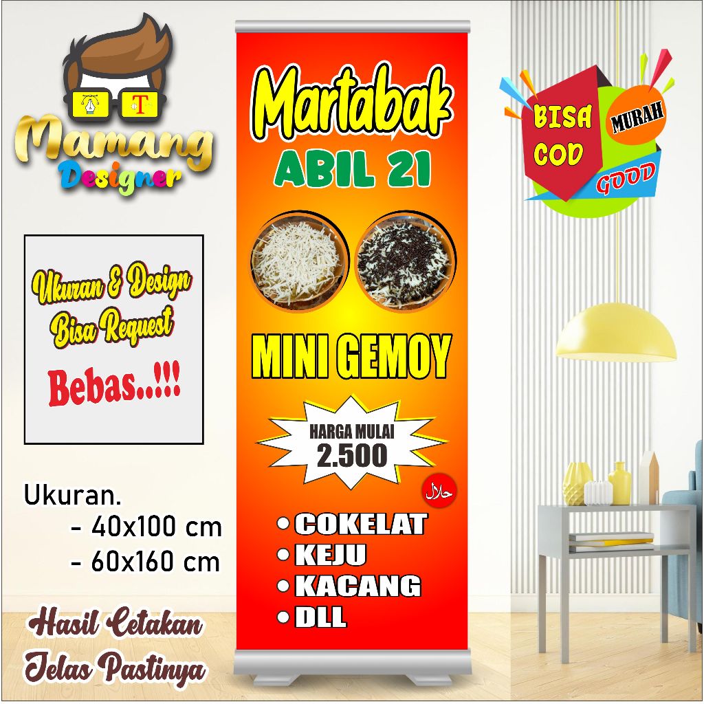 Cetak Banner Spanduk MMT Martabak Mini Manis Keren Murah bb