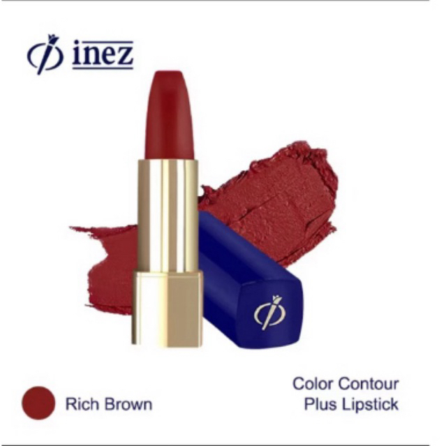 INEZ Lipstick Color Contour Plus Lipstik Inez Cosmetic