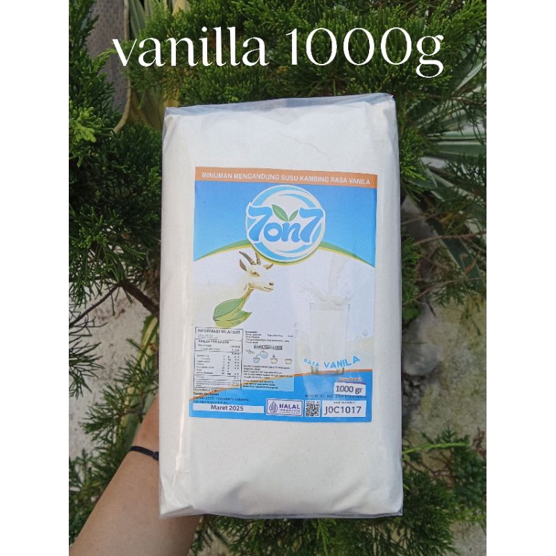 

Susu Kambing Etawa 7on7 Rasa Vanila 1000gram | Susu Kambing Seven On Seven Vanila 1kg