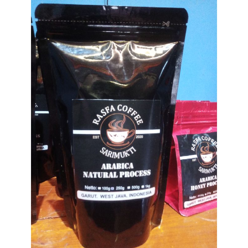 

KOPI ARABICA NATURAL 500 gram ASLI GARUT JAWA BARAT/RASFA COFFEE SARIMUKTI