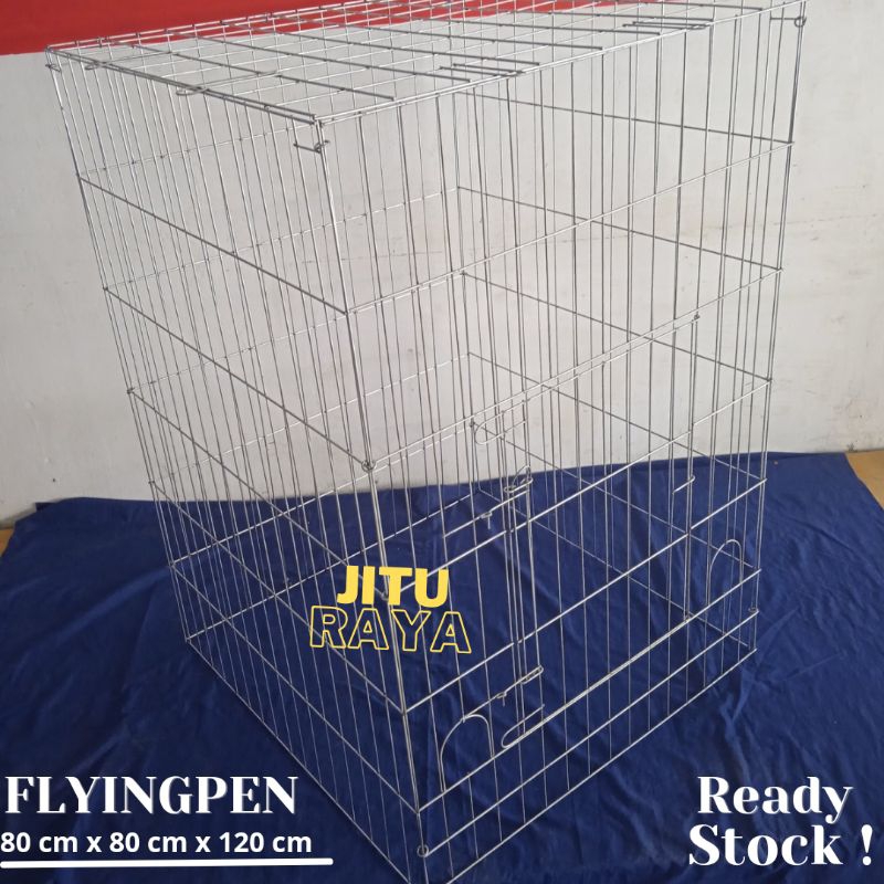 Kandang Galvanis Flyingpen {P.80xL.80xT.120} | Kurungan Ayam