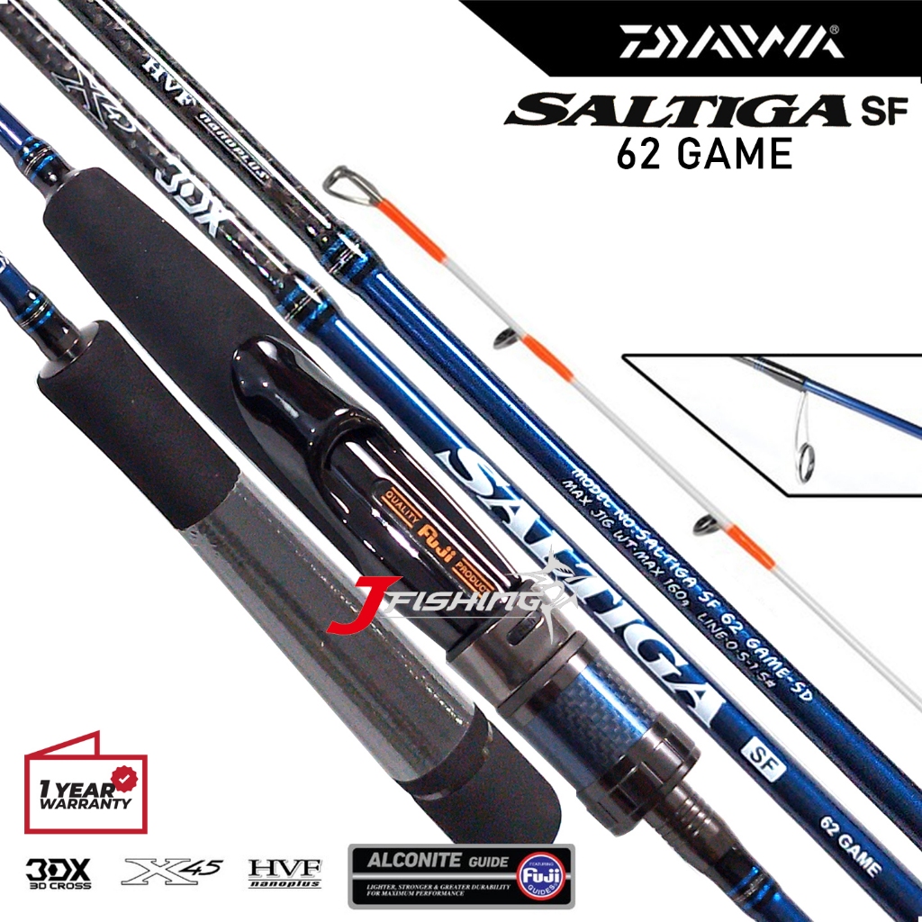 Joran DAIWA Saltiga SF 68 Game | 62 Game | 62MS | 62MB | 63MHS | Spinning Jigging Over Head Rod | Re