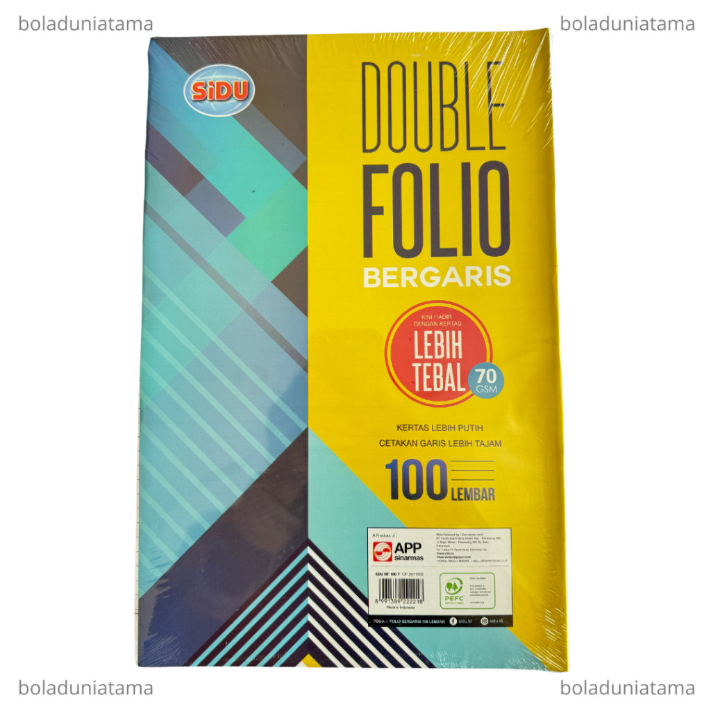 

SiDU Double Folio Bergaris 100 lembar SDU RF 100 70 GSM