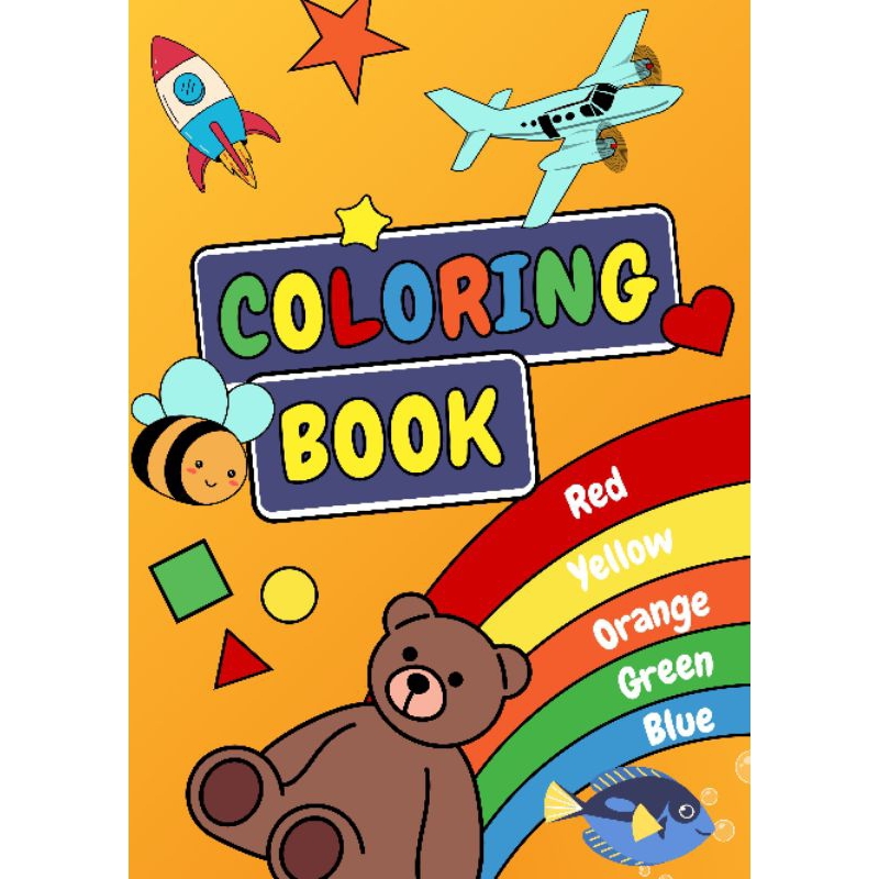 

COLORING BOOK/ WORKSHEET TK PAUD/ KERTAS MEWARNAI ANAK