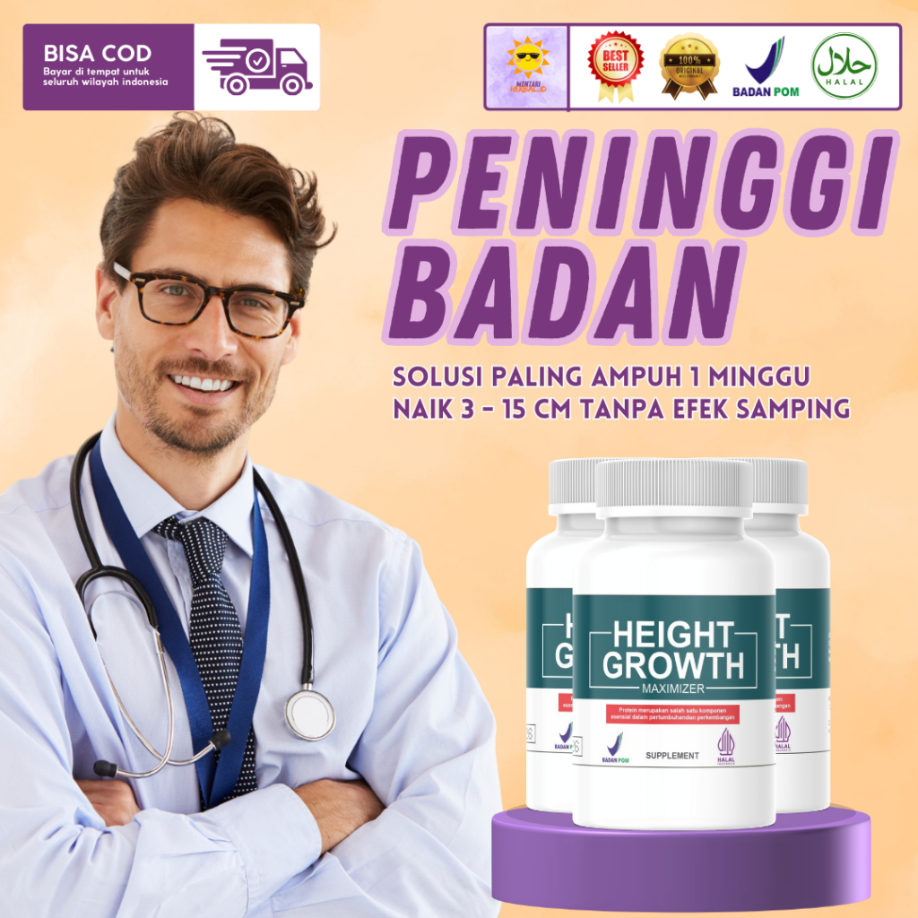 HEIGHT GROWTH Suplemen Peninggi Badan Ampuh