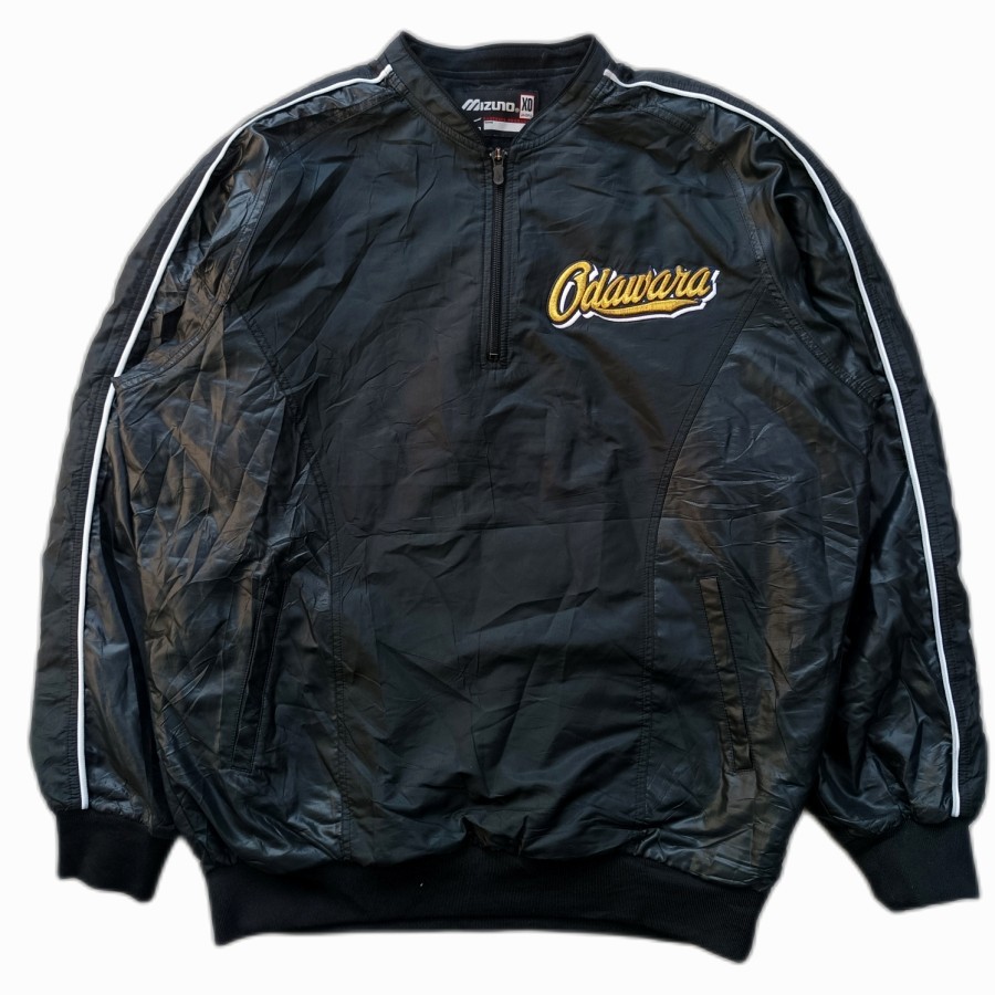 jaket mizuno halfzip windbreaker jacket casual running boxy