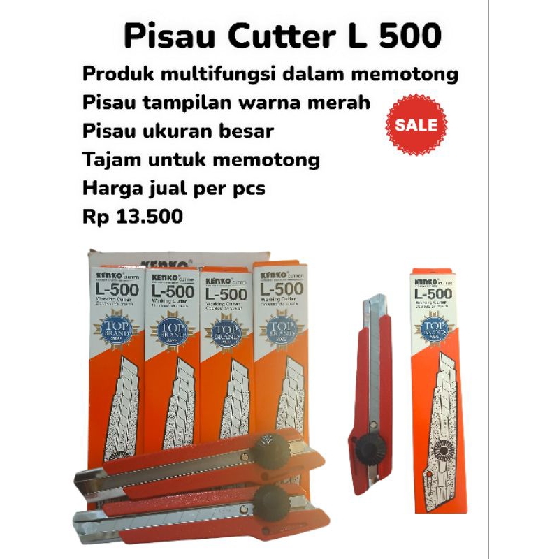 

{APM}Pisau Cutter Besar/ Pisau Potong Kertas/ Merek Kenko L-500