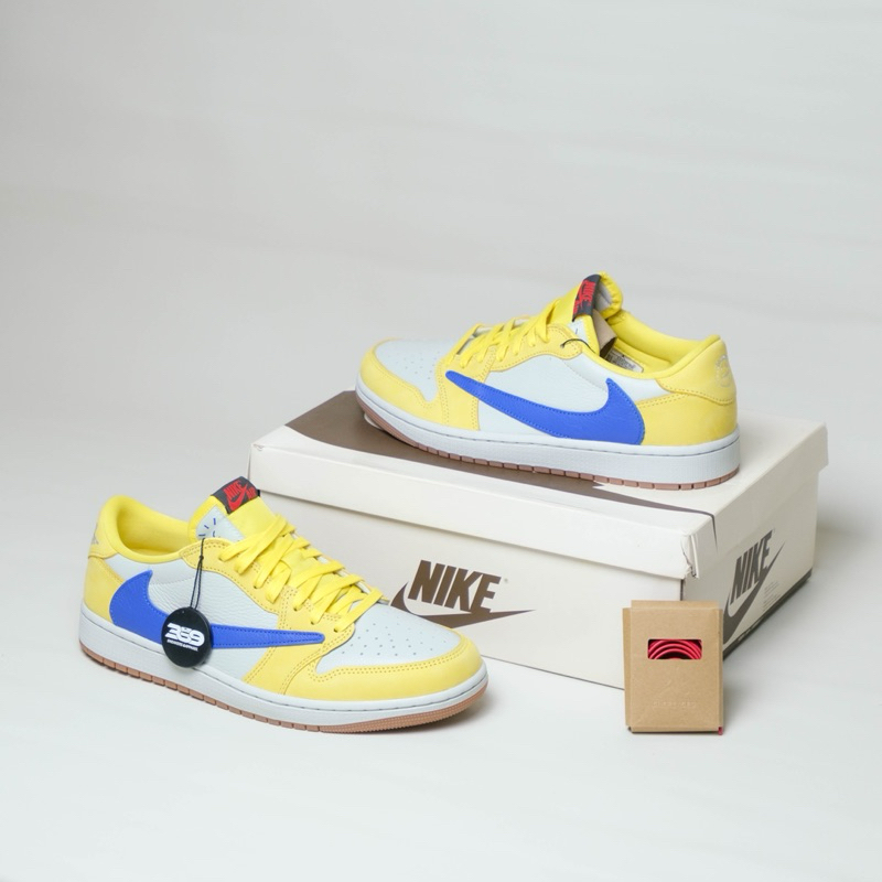 air jordan 1 low travis scott canary (original 100%)
