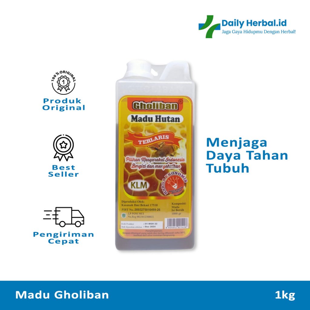 

GHOLIBAN - Madu Hutan Kalimantan KLM 100% Asli 1kg