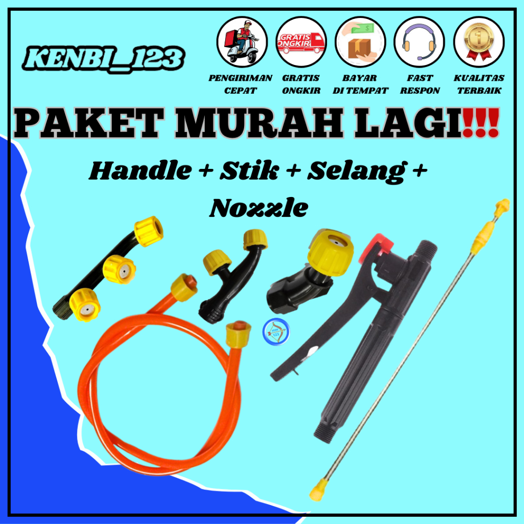 Stik sprayer elektrik stik sprayer stik semprotan hama stik elektrik (STIK+HANDLE+SELANG OREN+BONUS)
