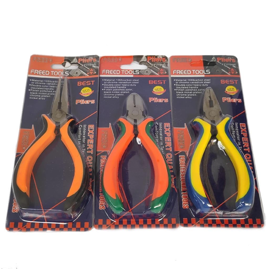 Tang FREED potong dan kombinasi mini pliers 115mm 4.5 inch diagonal / Tang kombinasi dan potong mini