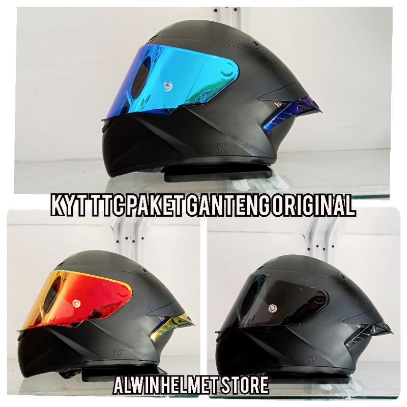 HELM KYT TTC HITAM DOFF /KYT TT COURSE / KYT TTC ORIGINAL