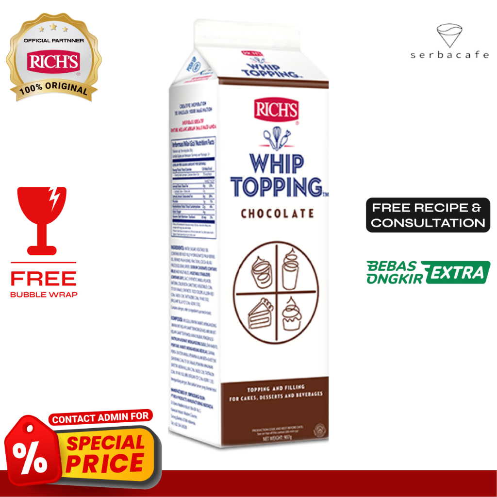 

Rich's Whip Topping Chocolate (907 gr)